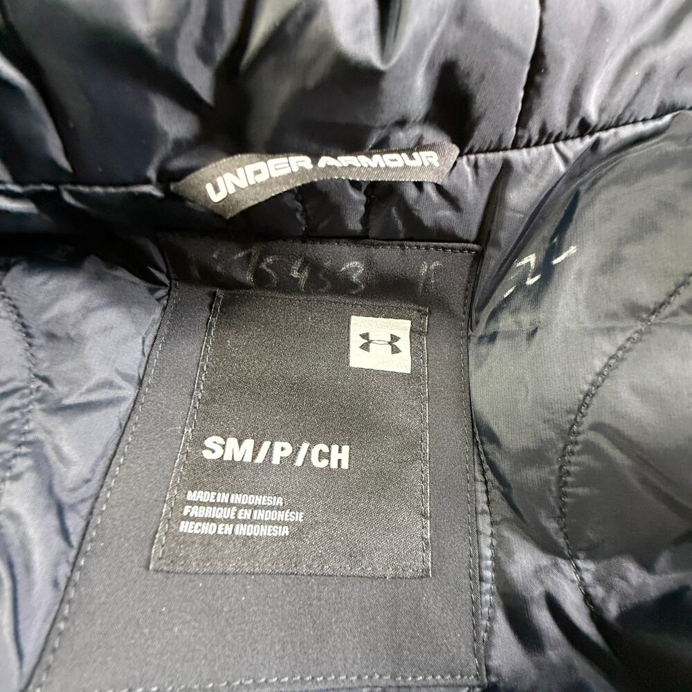 Under Armour Women's UA Stormproof Extreme Insulated Jacket Black Hooded Sz S - Picture 4 of 10
